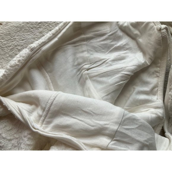 Anthropologie Women's Sz.XL Textured Knit Midi Dress White Cotton blend Bodycon - Picture 8 of 16